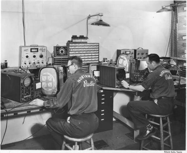 TV Repair Shop Circa 1955