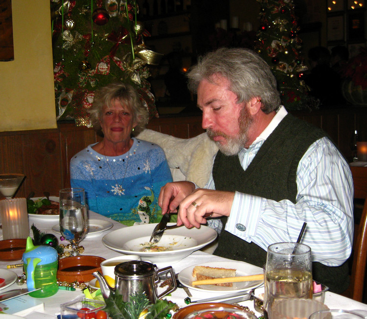 Dinner and fireworks Christmas Eve 2009