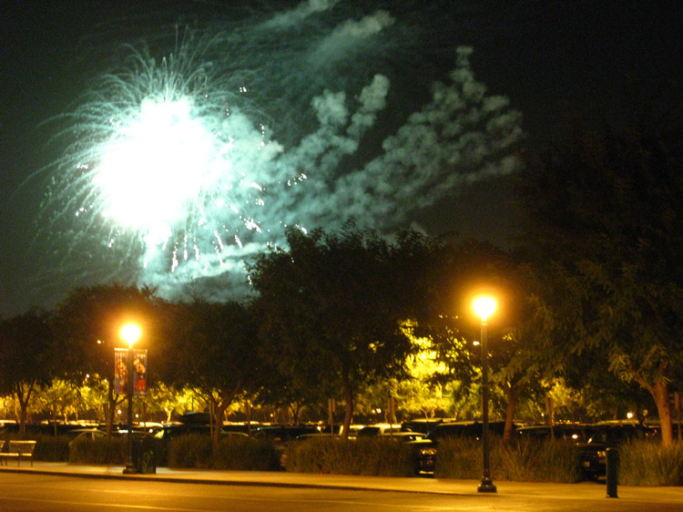 Dinner and fireworks Christmas Eve 2009