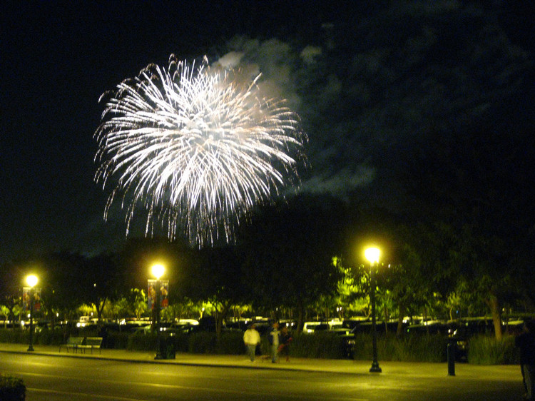 Dinner and fireworks Christmas Eve 2009