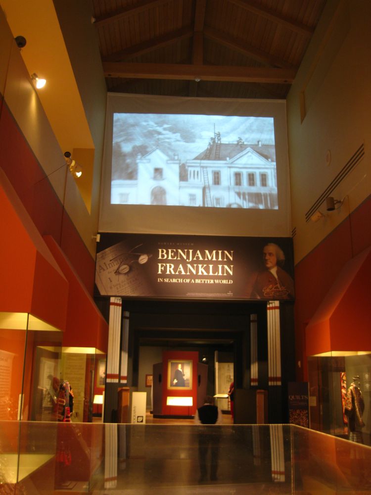 Ben Franklin at the Bowers Museum  Christmas 2010