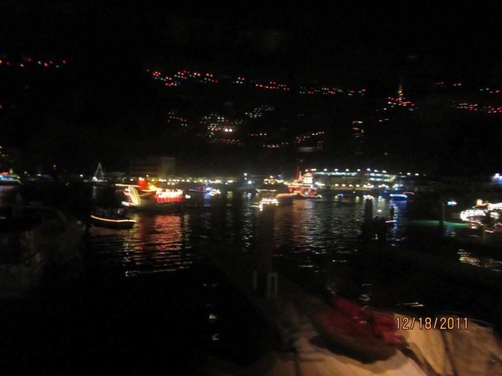 The Vicky Cam at work Newport Harbor Christmas Boat Parade