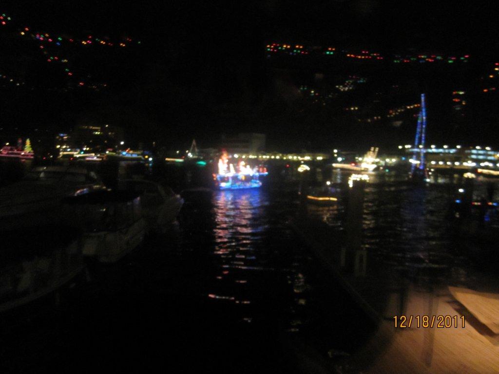 The Vicky Cam at work Newport Harbor Christmas Boat Parade