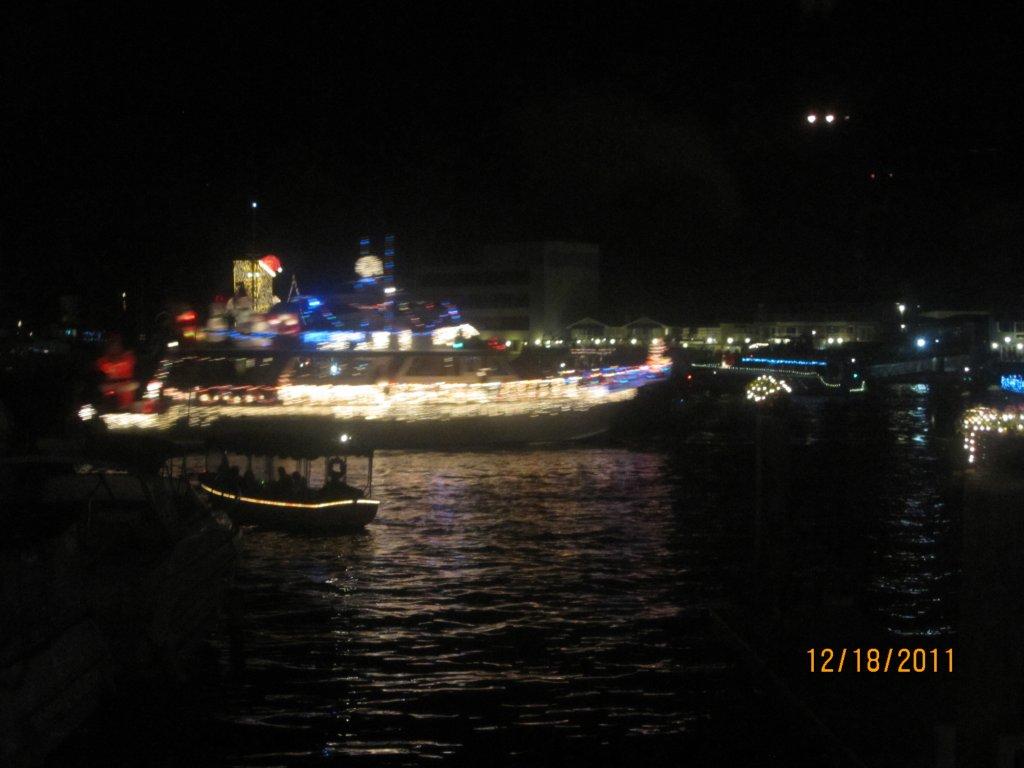 The Vicky Cam at work Newport Harbor Christmas Boat Parade