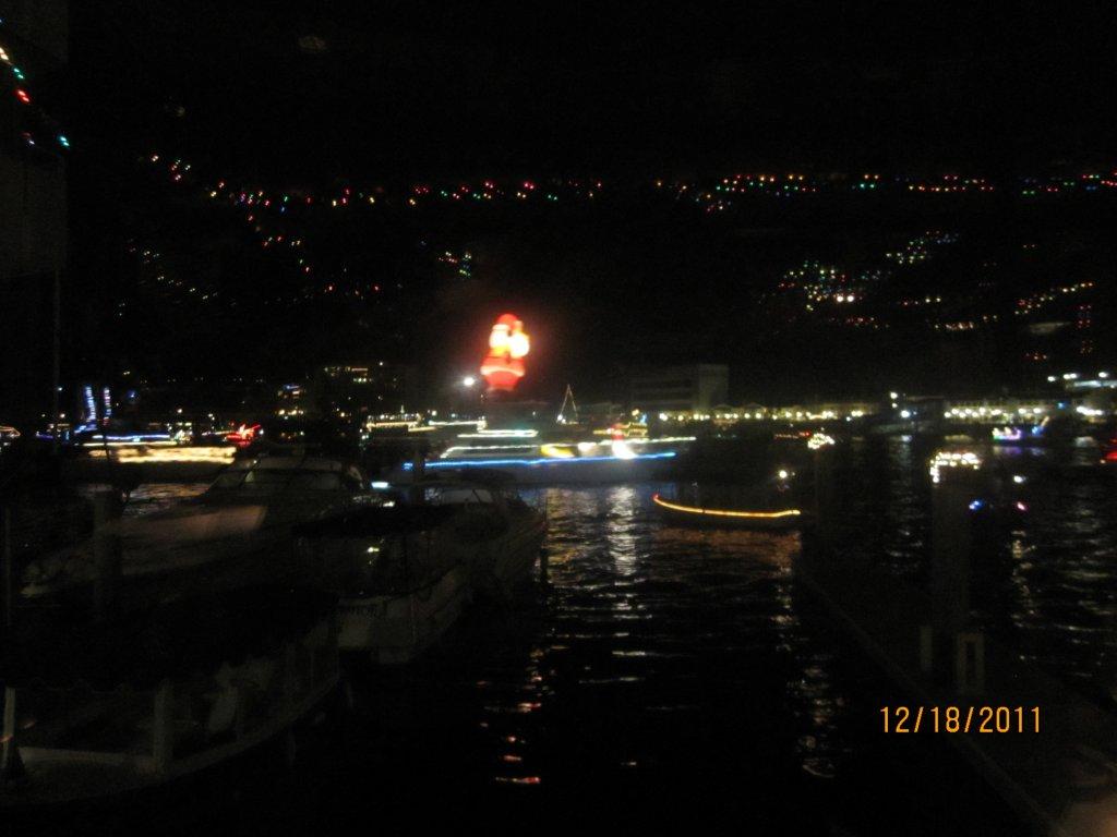 The Vicky Cam at work Newport Harbor Christmas Boat Parade