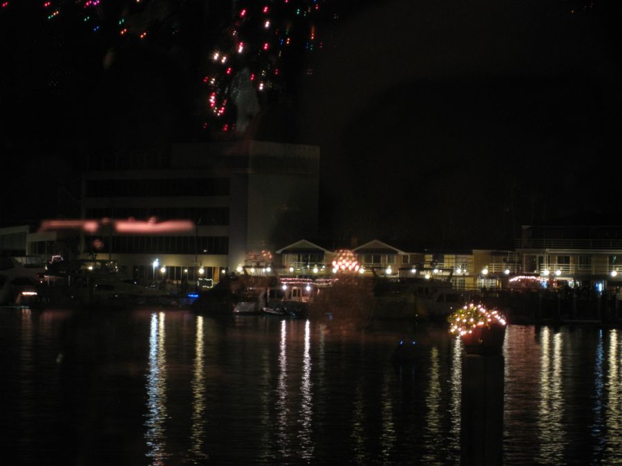 The Vicky Cam at work Newport Harbor Christmas Boat Parade