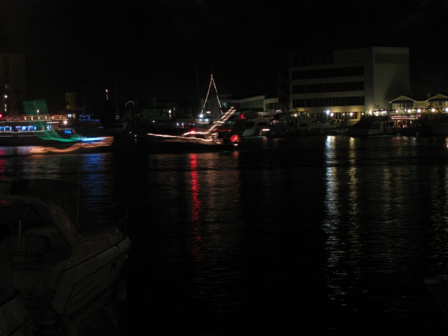 The Vicky Cam at work Newport Harbor Christmas Boat Parade