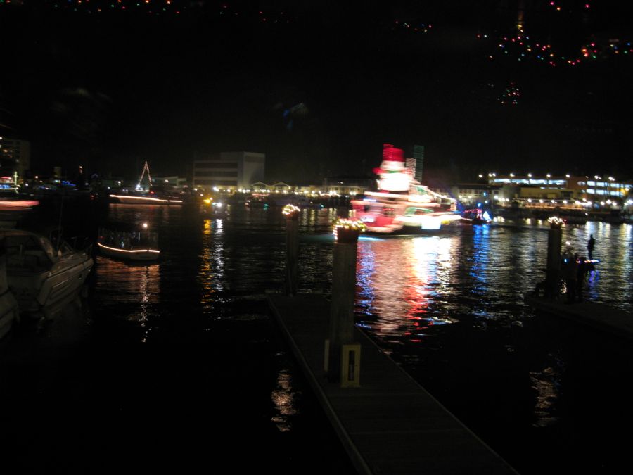 The Vicky Cam at work Newport Harbor Christmas Boat Parade