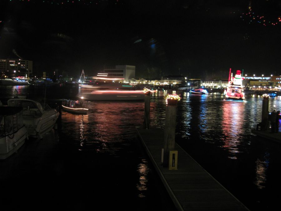 The Vicky Cam at work Newport Harbor Christmas Boat Parade