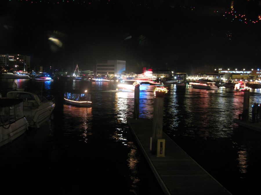 The Vicky Cam at work Newport Harbor Christmas Boat Parade