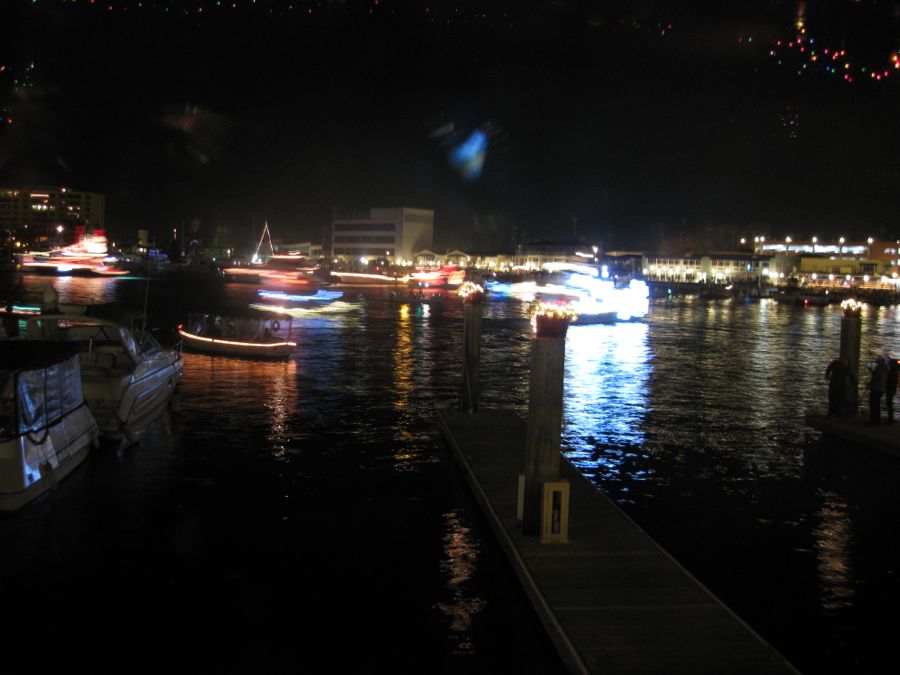 The Vicky Cam at work Newport Harbor Christmas Boat Parade