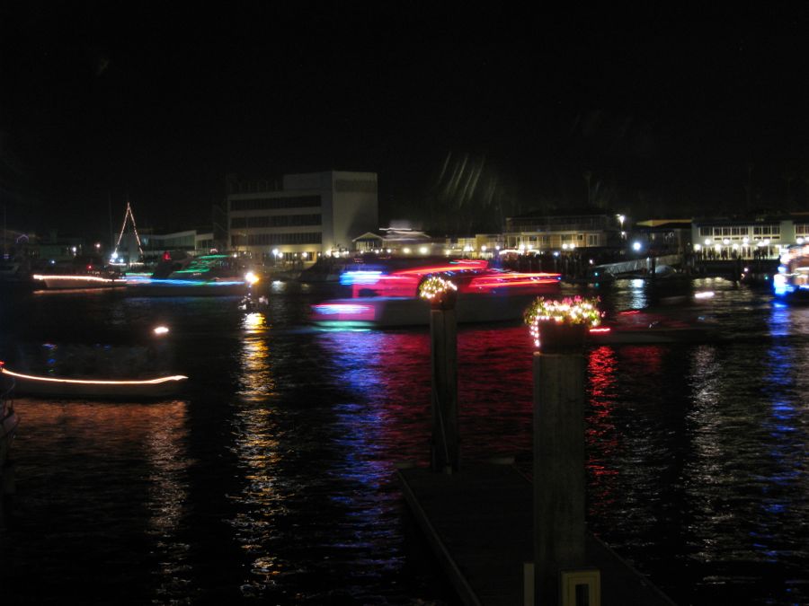 The Vicky Cam at work Newport Harbor Christmas Boat Parade