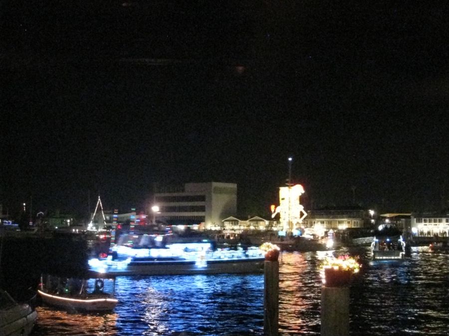 The Vicky Cam at work Newport Harbor Christmas Boat Parade