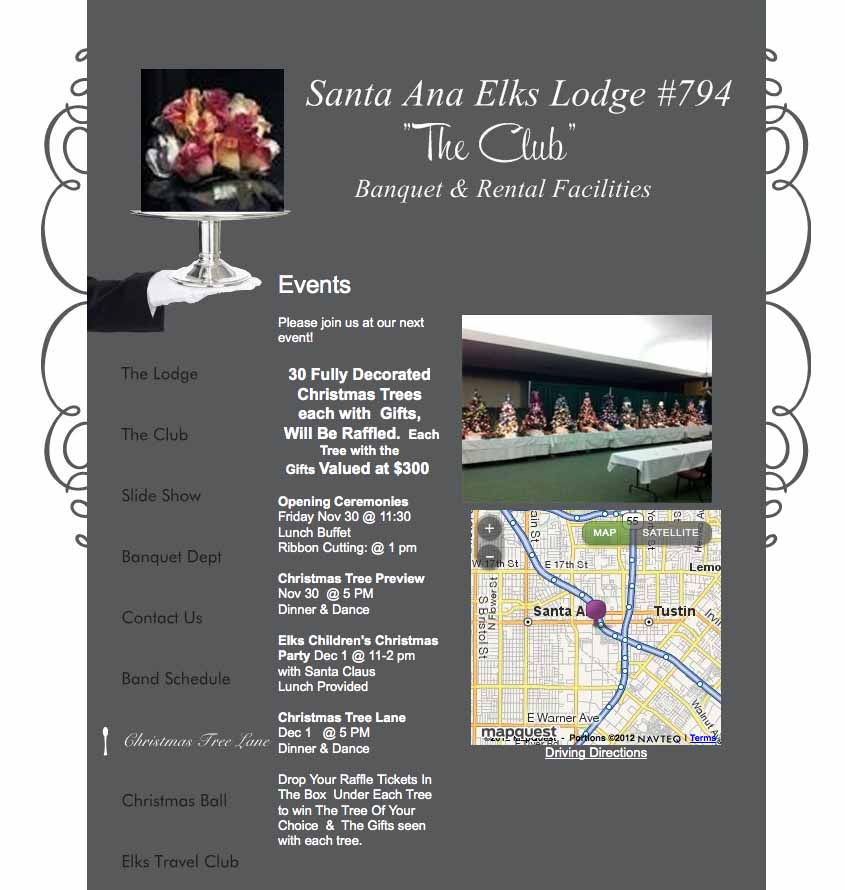 Santa Ana Elks Christmas Tree Lane Preview 11/30/2012