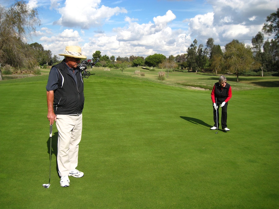 Time  for golf at Old Ranch December 2012