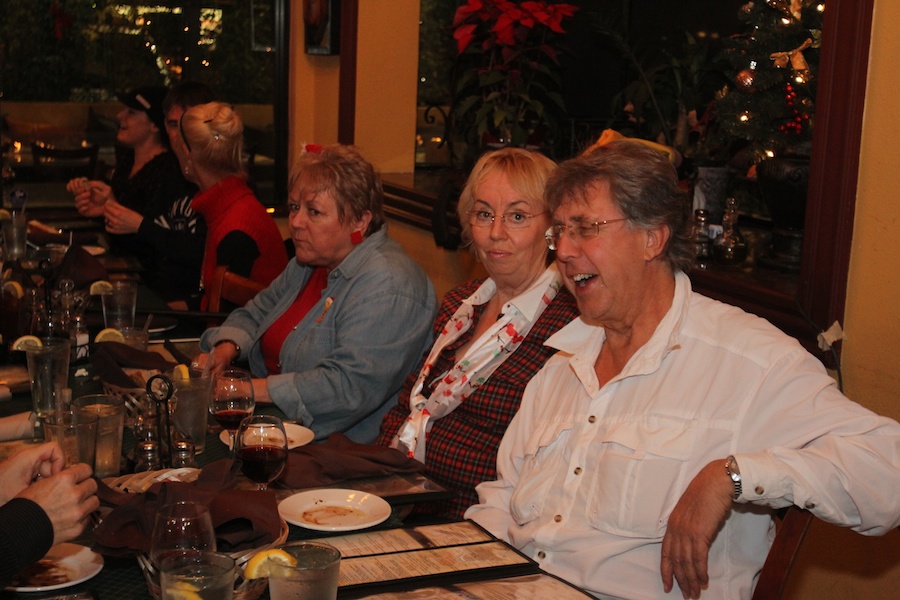 Dining at Preveza prior to walking through Naples