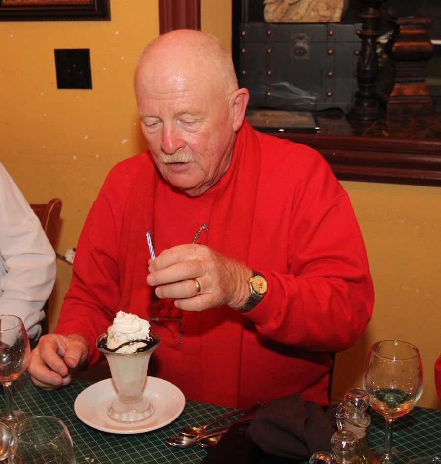 Dining at Preveza prior to walking through Naples