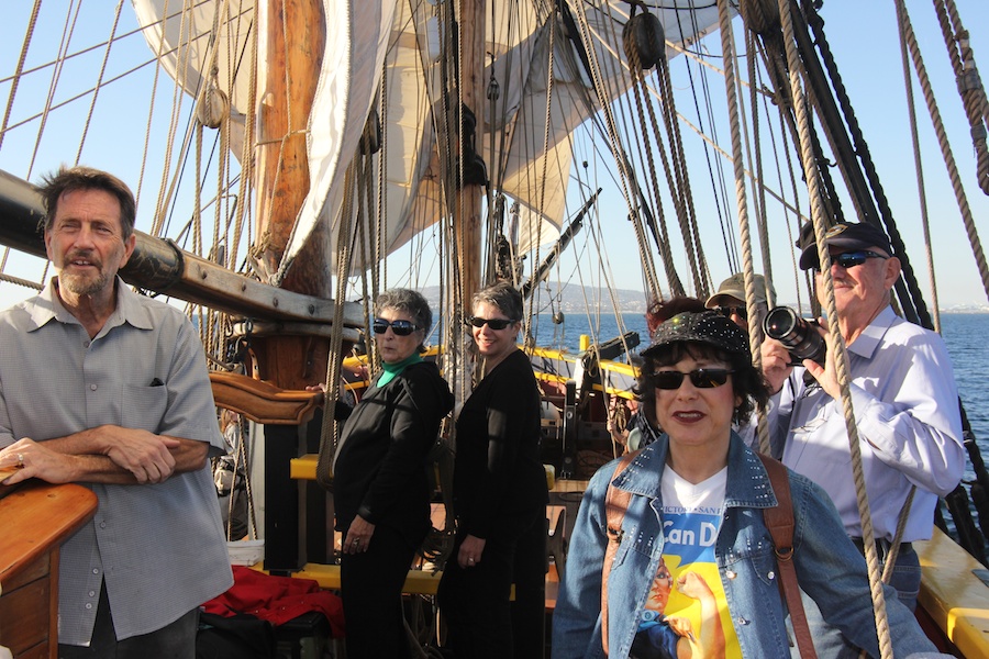 Sailing on San Pedro Bay December 2013