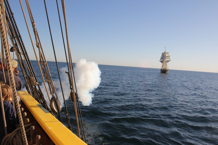 Sailing on San Pedro Bay December 2013