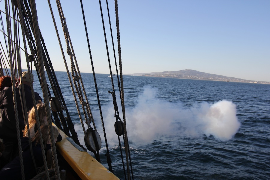 Sailing on San Pedro Bay December 2013