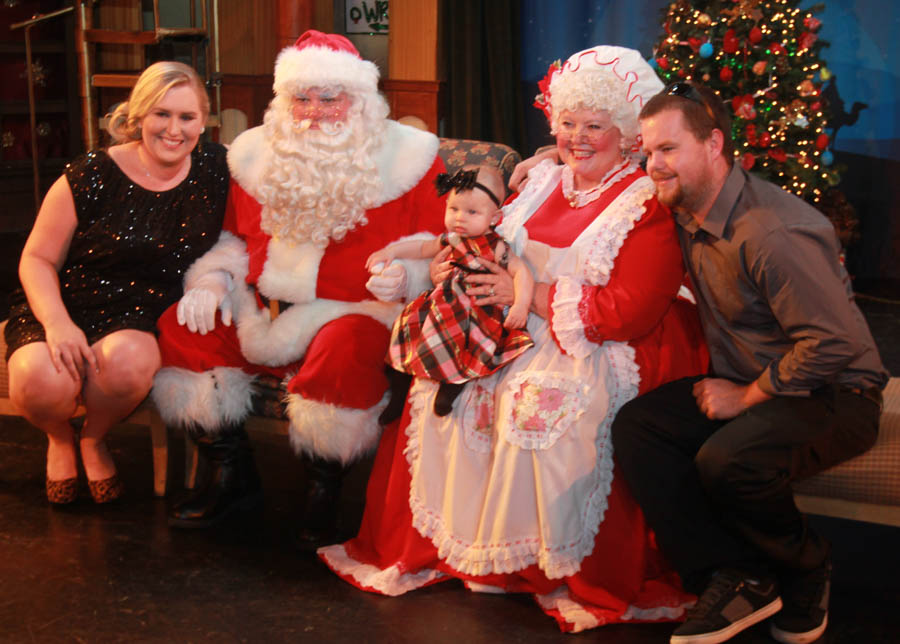 Up on stage at the 2014 Christmas Play