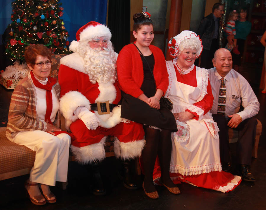 Up on stage at the 2014 Christmas Play