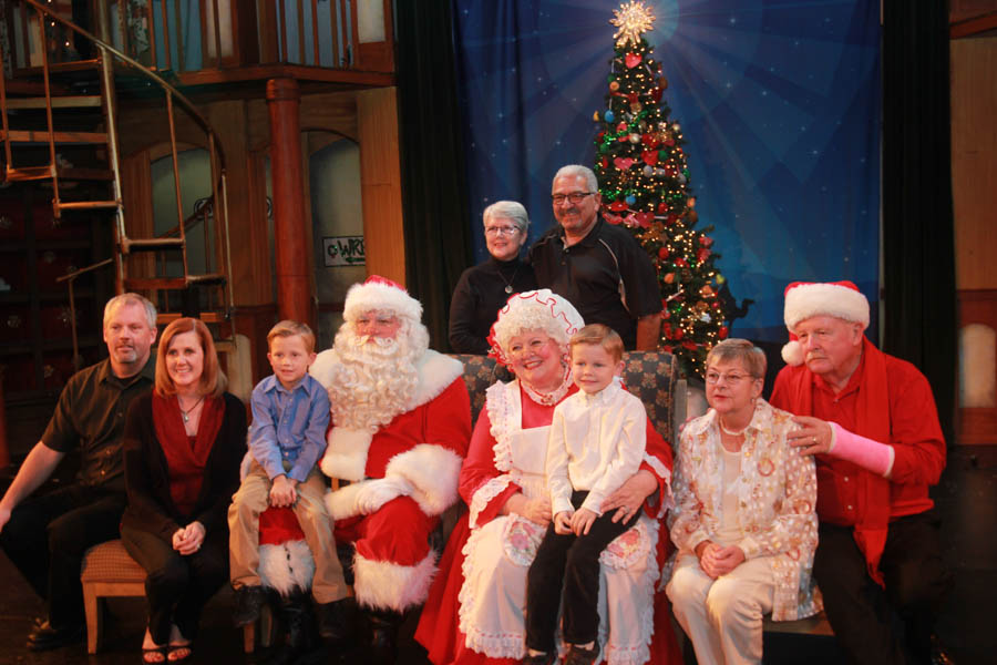 Up on stage at the 2014 Christmas Play