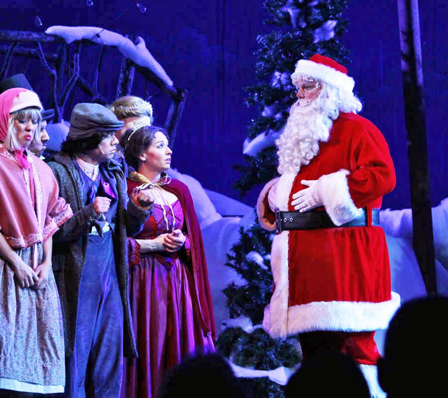 Santa gets help from the children at the 2015 Christmas Play