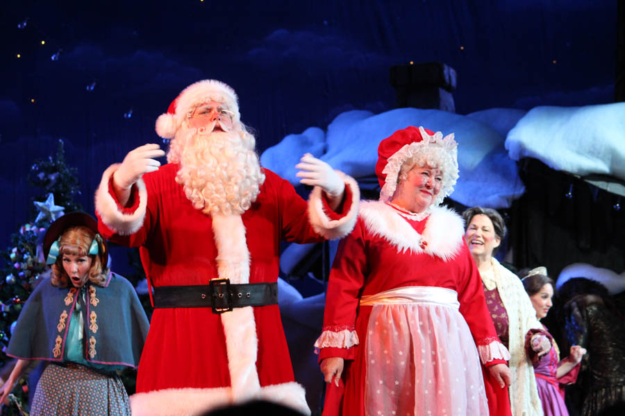 Santa gets help from the children at the 2015 Christmas Play