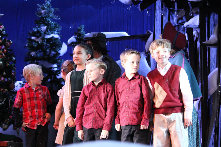 Santa gets help from the children at the 2015 Christmas Play