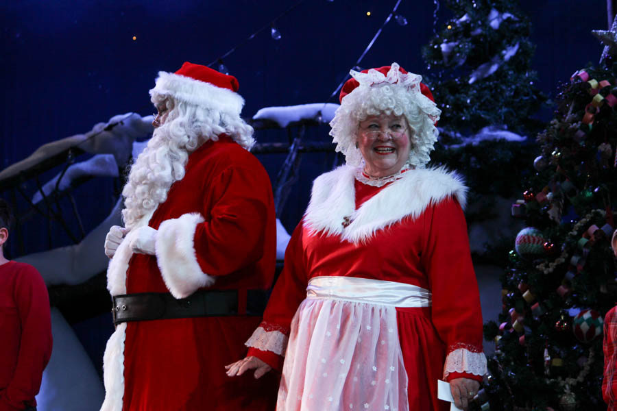 Santa gets help from the children at the 2015 Christmas Play