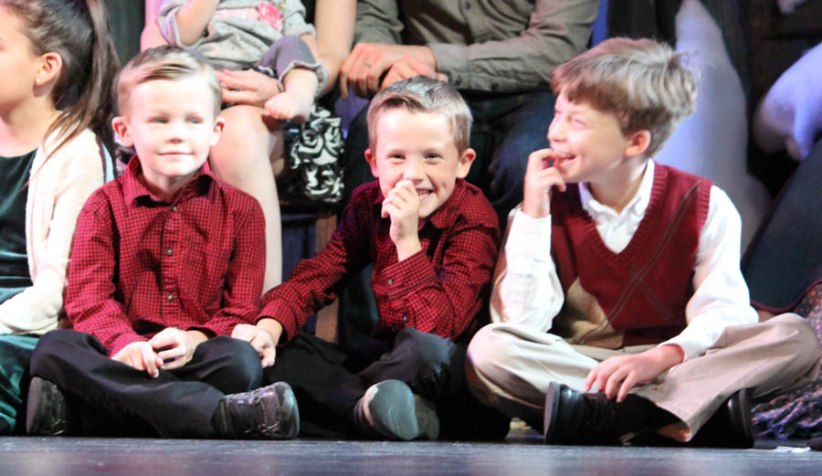 Santa gets help from the children at the 2015 Christmas Play