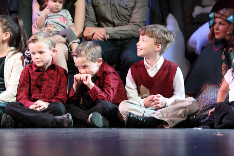 Santa gets help from the children at the 2015 Christmas Play