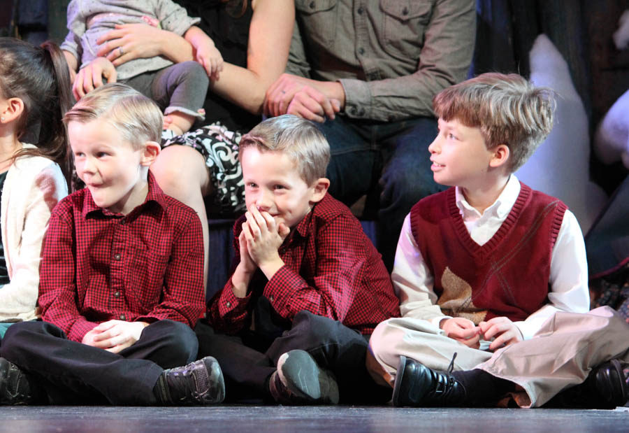 Santa gets help from the children at the 2015 Christmas Play