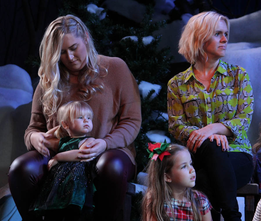 Santa gets help from the children at the 2015 Christmas Play