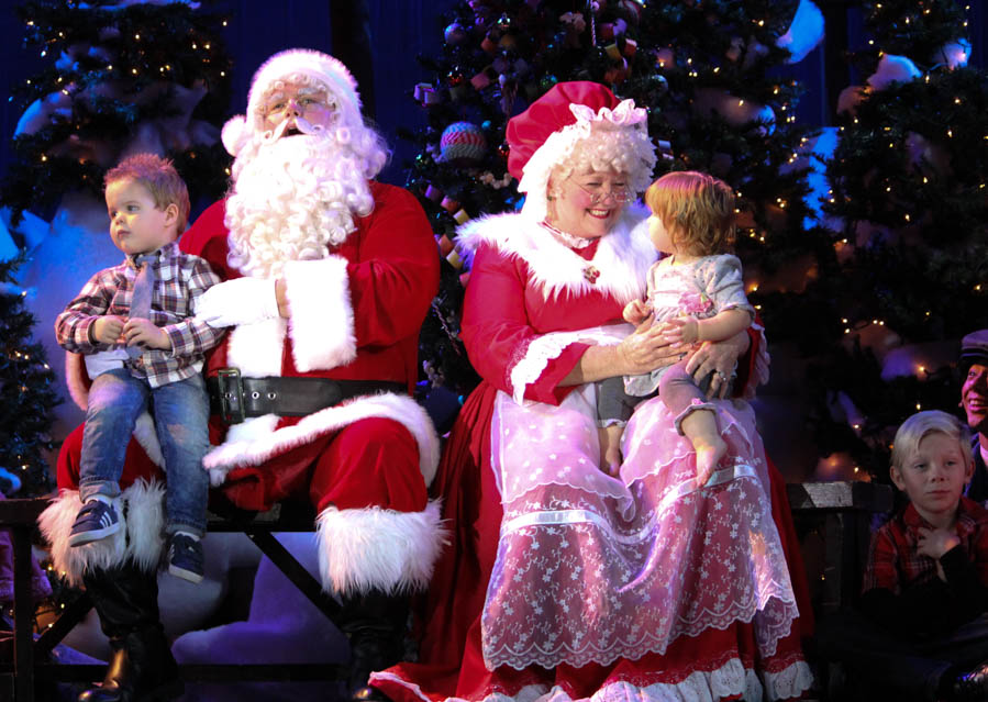 Santa gets help from the children at the 2015 Christmas Play