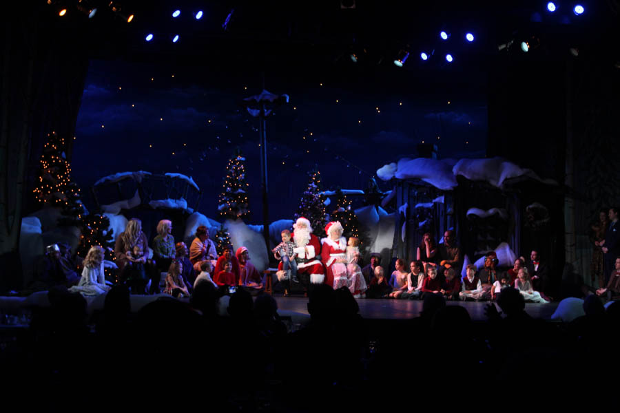 Santa gets help from the children at the 2015 Christmas Play