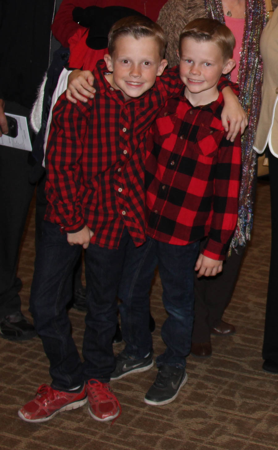 Charlie and Alex at the Childrens Christian Christmas Play