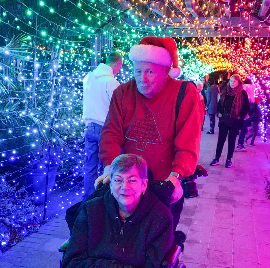 Night of 10,000 Lights at Sherman Gardens in Corona Del Mar with the  Finch's