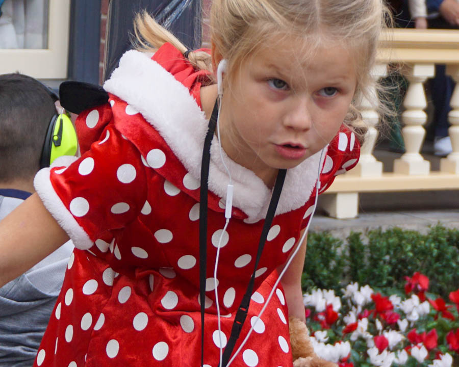 Waiting for the Christmas Walking Tour to begin at Disneyland 12/24/2019