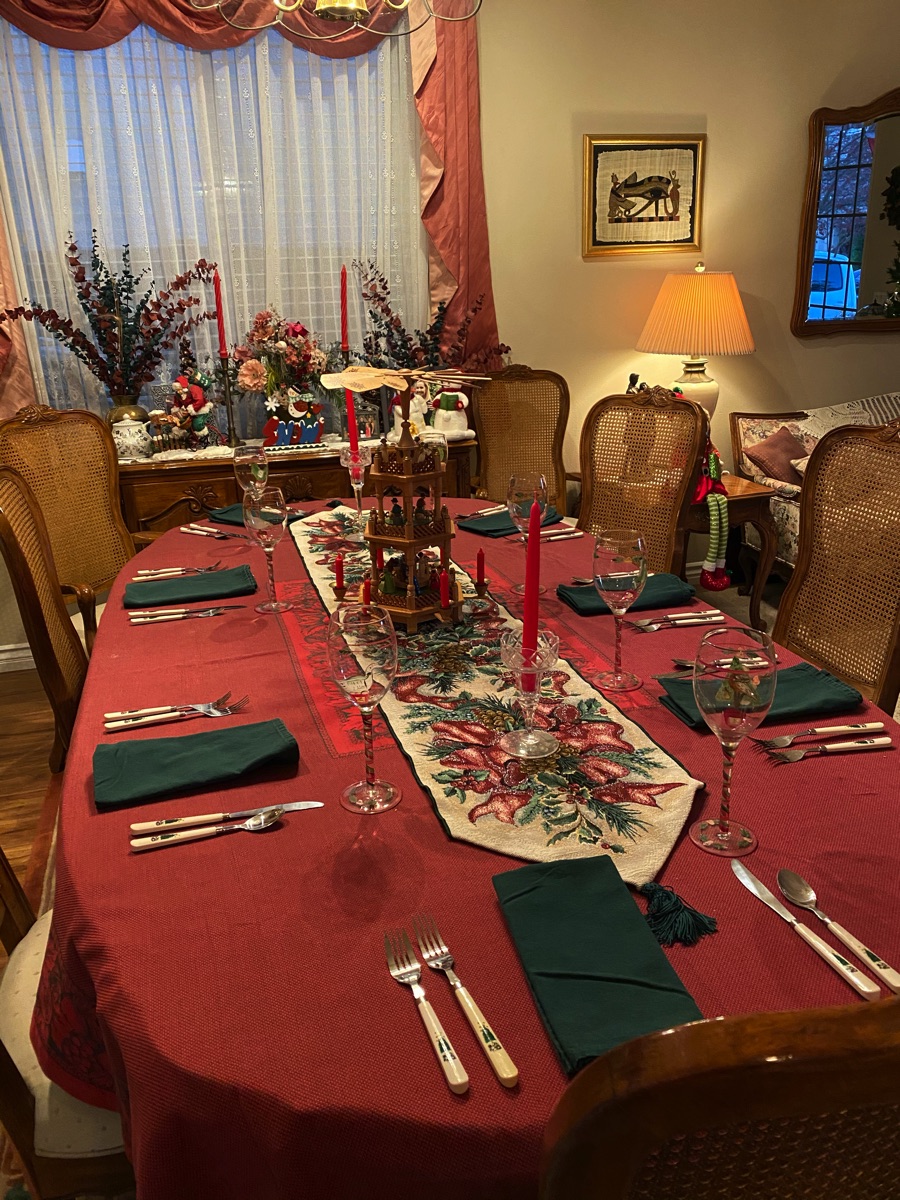 Christmas 2020 Dinner Party at Mary's Home