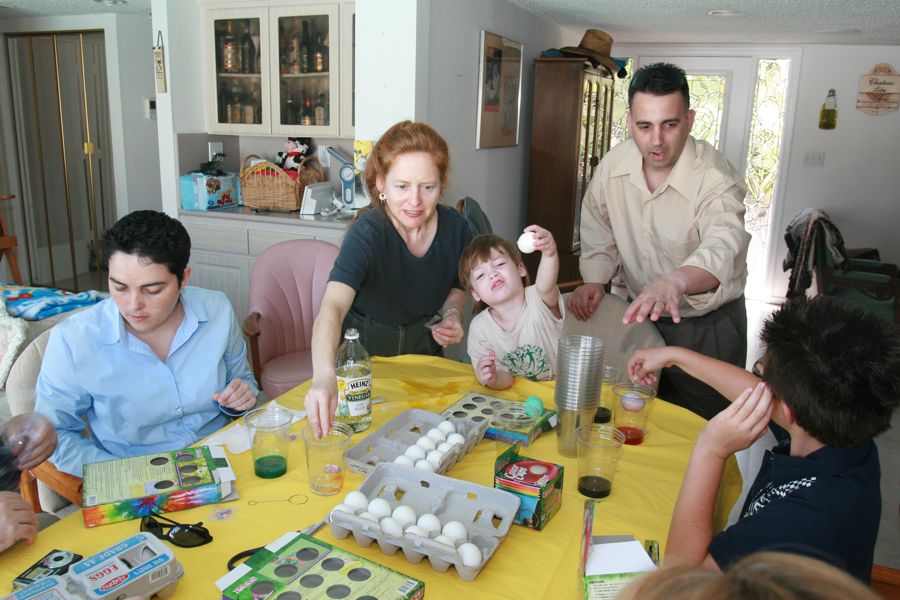 Easter 2011 egg decorfating party