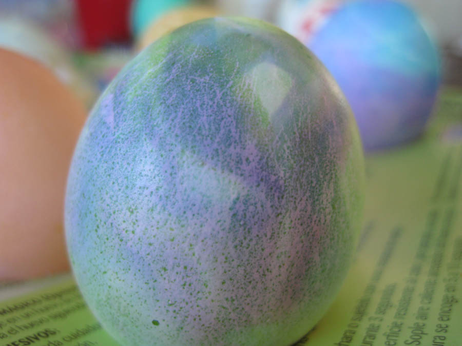 Coloring Easter Eggs April 2015 with family and friends