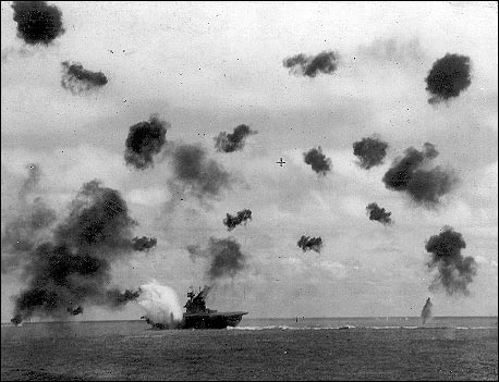 Yorktown under attack