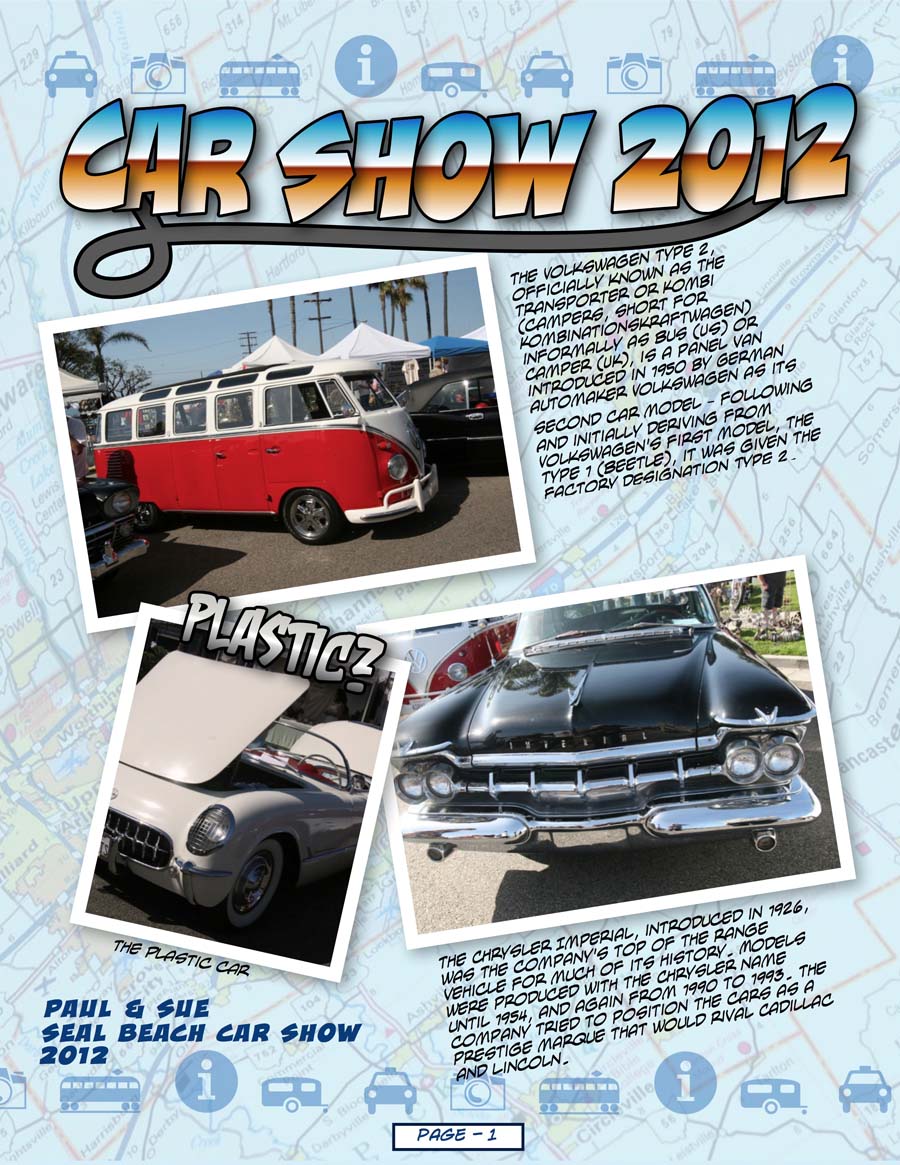 Seal Beach Car Show 2012 Comic Format