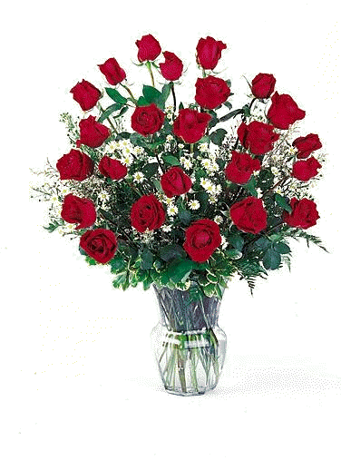 A dozen red roses for you