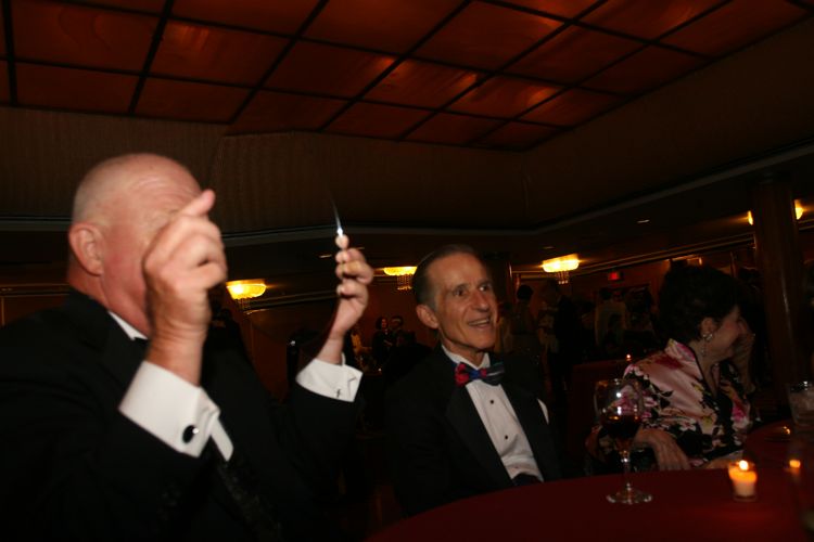 Anteroom antics during the Art Deco Ball 2010