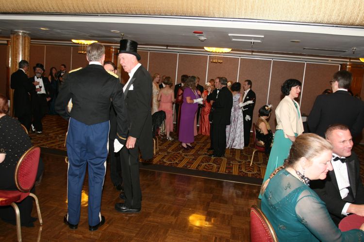 Anteroom antics during the Art Deco Ball 2010