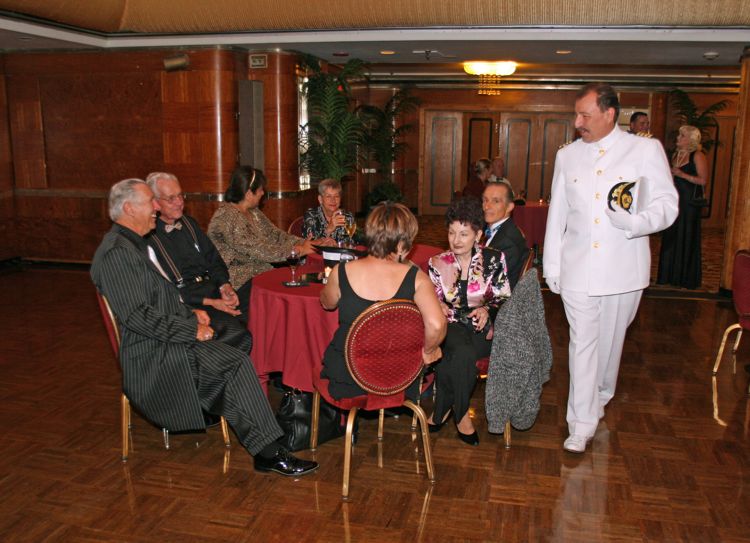 Anteroom antics during the Art Deco Ball 2010