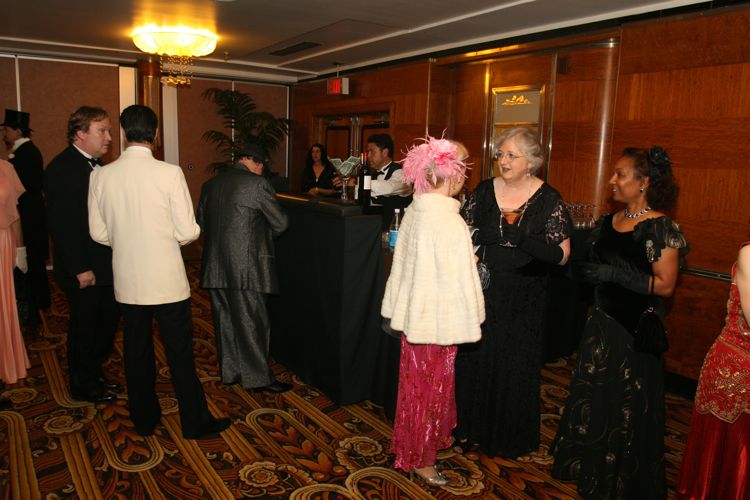 Anteroom antics during the Art Deco Ball 2010